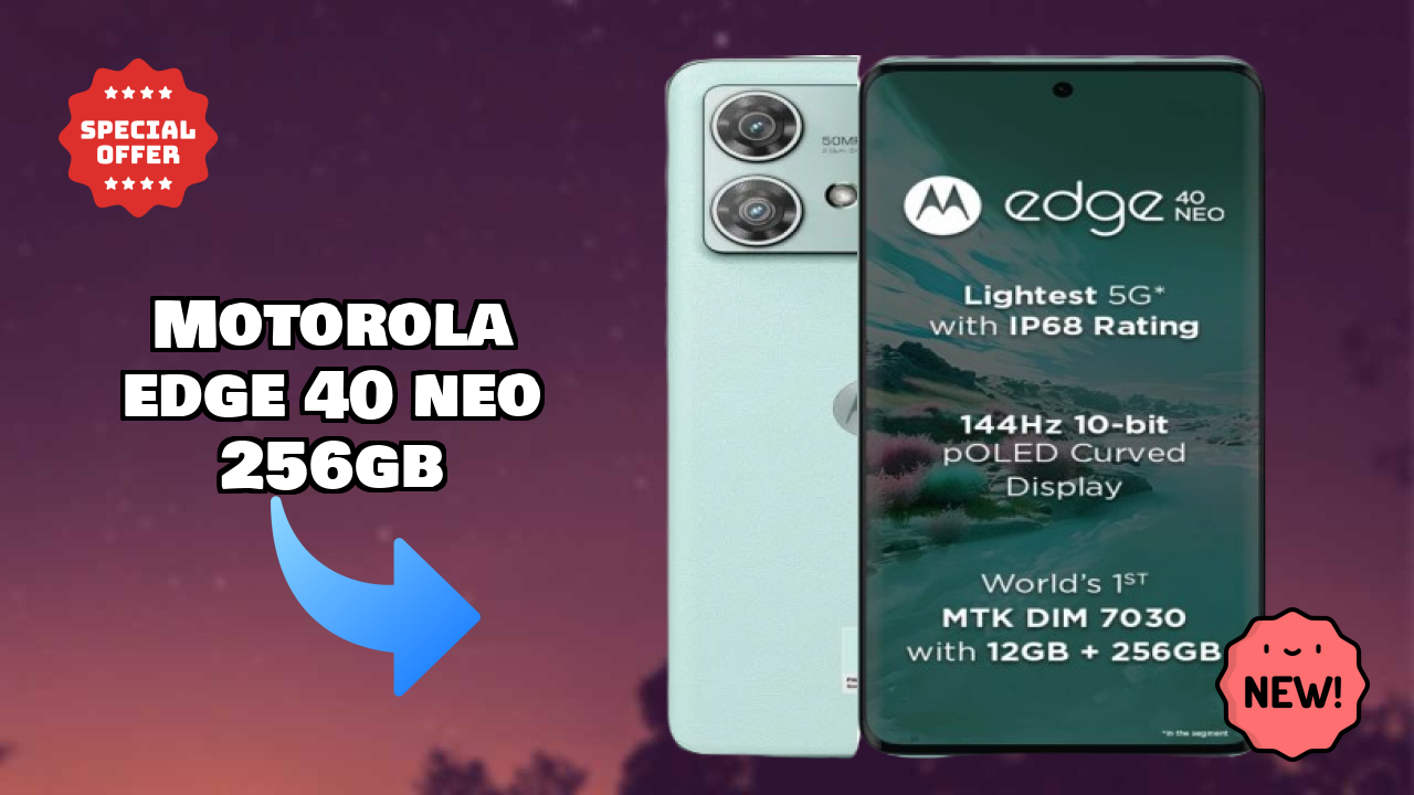 Motorola Edge 40 Neo 256GB Display Review: P-OLED Screen